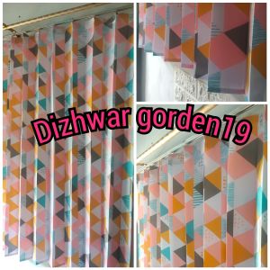 Gorden motif piramid gorden import gorden tebal gorden pengait model plisket