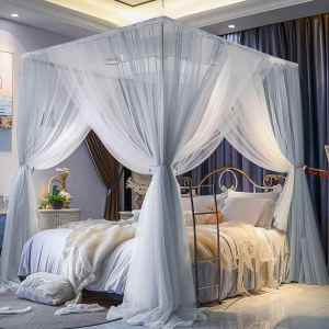 Princess Style New Tri-Door Densely Thickened Enamel Support Mosquito Net