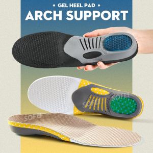SOFEI 1 Pasang Sol Penyangga Lengkungan & Bantalan Tumit Gel Lengkungan Sol Pria