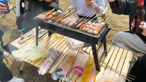 Grill Large Portable And Foldable Charcoal Barbeque BBQ Grill MM