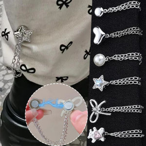 5Pcs New Magnet Clip Hooks Chain Magnetic Buckle Chain Roll Up Pants Leg Magnetic Clip Trouser Fixing Magnet Pin Sewing Supplies