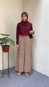 Dostifashion Syifa Kulot | Celana Kulot Rok Wanita Kekinian | Celana Kulot Bahan Premium