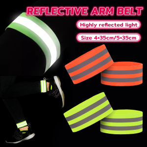 Onisa 1pcs Reflective Band High Visibility Reflector Glow Strap Arm Armband Belt for Night Running Cycling