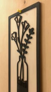 Trigi hiasan dinding kayu aesthetic minimalis