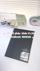 Sổ Vẽ Phác Thảo KLONG Sketch Book | Giấy Trơn 150gsm Không Lem Nhòe | Khổ A5 & A4 | 50 Tờ MS 762 764