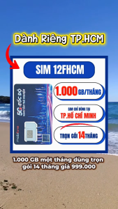 ( SALE 50% ) SIM 5G MOBIFONE Data 1000GB/Tháng Chỉ Dùng TP. Hồ Chí Minh Phát WiFi Thoải Mái Không Phát Sinh Chi Phí - Trọn Gói 7 - 14 Tháng . FREESHIP - CHƯA KÍCH HOẠT .