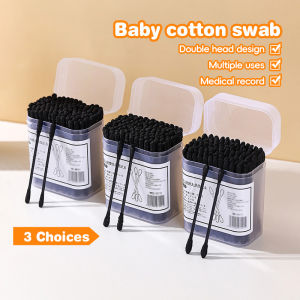 2 in 1 Cotton Bud Dual Head Design Earpick + Spiral-shape For Cleaning Ear & Nose Cotton Swab For Adults&children