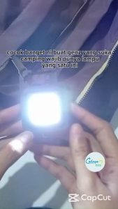 Lampu LED Senter COB Emergency Jenis Cas Charge Listrik Rechargeable Flashlight Lamp plus Gantungan Kunci