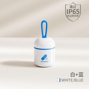 กล่องเก็บยาแบบพกพาสไตล์ญี่ปุ่นขนาดเล็ก กล่องเก็บยาป้องกันความชื้น กล่องแยกยา กล่องเก็บยาแบบพกพา กล่องเก็บยาแบบพกพา