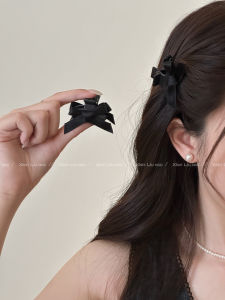 Feminine Butterfly Knot Small Hair Clip Princess Style Shark Jaw Fringe Hair Accessories 2025 New Womens Half-up Bun