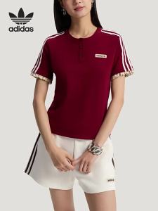 adidas | Retro Round Collar Slim Fit Short Sleeve T-shirt