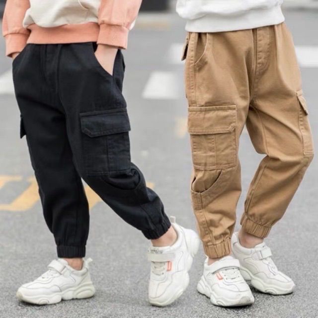 Korean fashion jogger pants for kids Cotton Elasticated Waist
