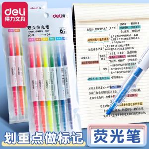 Bút Chìa Khóa Deli 70704 Hai Đầu Màu Sắc Cho Học Sinh Bút Chìa Khóa Nhiều Màu Sắc Bút Chìa Khóa Để Làm Bài Tập Và Ghi Chú Bút Chìa Khóa Màu Nhạt