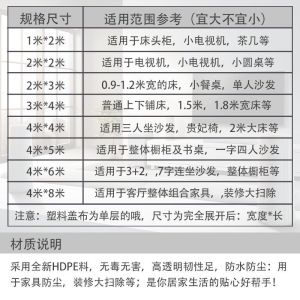 Vải Phủ Chống Bụi Cho Đồ Dùng Gia Đình Bao Phủ Ghế Sofa Vỏ Chăn Giường PVC Cho Phòng Khách Đa Năng Vải Che Phủ Chống Bụi