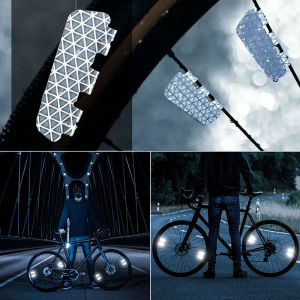 4pcs Bike Wheel Reflective Strips Night Safety Spoke Reflectors Luminous Warning Stickers For MTB Road Bicycle Reflective Sheets