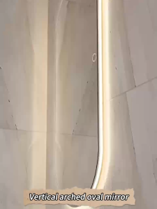 LED Full length mirror Human body induction TriColor Light Adjustable hotel bedroom dressing mirror