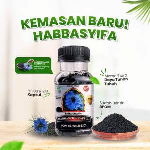 HABBATUSAUDA HABBASYIFA SERBUK isi 100kap Jintan Hitam Jinten Itam Bubuk Kapsul daya tahan tubuh