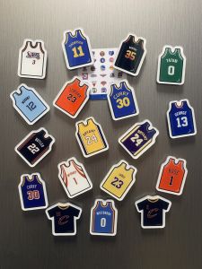 Kobe Curry Star Cartoon Acrylic Fridge Magnet Badge Car Decoration Fan Boyfriend Gift 3D Stereo Basketball Anime Sticker