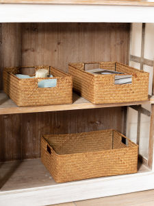 Jiaxun | Rectangular Storage Basket Bamboo Weave