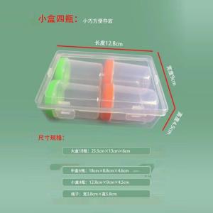 Large Capacity Transparent Sealed Medicine Box Portable Medical Storage Box for Cats And Dogs with Lid 50g Pill Bottle