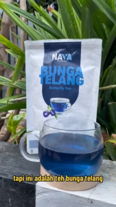 Teh Bunga Telang Premium NAVA – Biru Alami Herbal Organik untuk Penglihatan Lebih Sehat dan Segar