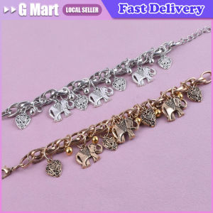 Vintage Elephant Heart Anklet Handmade Pendant Foot Beach Jewelry Wide Foot Bracelets for Women Summer Party Anklets Gifts