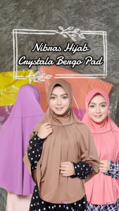 New COD Nibras Hijab NH Bergo Crystala Bergo Pad Spandek Reiny Premium