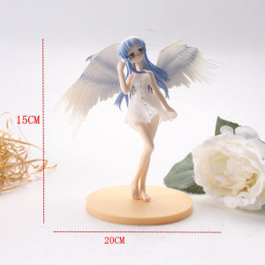 Bandai | 15cm Action Figure Angel Beats Tachibana Kanade PVC Model Toys Desktop Cake Decoration Figurine Gifts for Kids