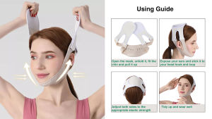 ใหม่ล่าสุดซิลิโคน V รูปร่างผ้าพันแผล Face Lift Up Slimming Mask เข็มขัด Anti Wrinkle ลด Double Chin Band V Face Chin Cheek สายคล้อง