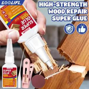 LOOLIFL | 5 Ống Keo Dán Gỗ Nhanh Khô 20G Chống Thấm Nước Chất Kết Dính Cường Lực Cao Để Sửa Chữa Đồ Nội Thất Bằng Gỗ Bền Chắc Liên Kết Chắc Chắn Kết Thúc Trong Suốt