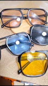 KACAMATA HITAM KOREA WANITA PRIA KACAMATA RETRO KLASIK FRAME BESAR PL-WW09