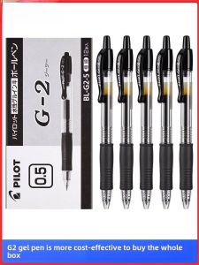 PILOT BL-G2 Refillable Ballpoint Pen 0.5/0.7/0.38mm Bullet Tip Black Blue Red Ink Student Exam Special Use Stationery