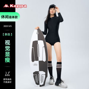 Kappa Long Sleeve Monokini Swimming Suit Womens Professional Racing Snorkeling Diving Surfing Suit Sports One Piece Swimsuit