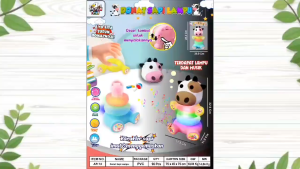 Smile - Mainan Edukasi Anak Ring Donat Sapi Ada Lampu Dan Musik