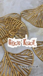 BUNGA DAUN GINKO GINKGO KECIL FLOWERS HIASAN KERAJINAN