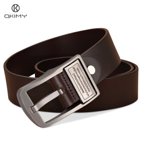 OKIMY เข็มขัดหนังแท้สำหรับเข็มขัดผู้ชายแฟชั่นเข็มขัดลำลองธุรกิจเข็มขัดแฟชั่นเข็มขัดเข็มขัดปรับได้ความยาวแบบเข็มลำลองง่ายทนต่อการสึกหรอเข็มขัดง่าย