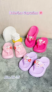 JOKIXX- Sandal Japit Anak Perempuan Motif Balerina Kekinian Anti Slip