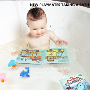 Sezoz Kids Bath Books Water Color Changing Reusable Bath Toys for Children Fun Educational bath Experience