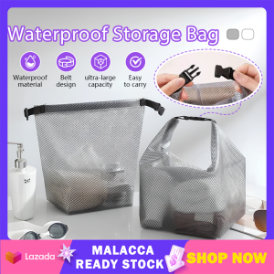 Large Capacity Waterproof Dry Bag Fitness Storage Handbag Portable Outdoor Travel Swimming Toiletry Bag with Snap Buckle Lock 洗漱收纳包