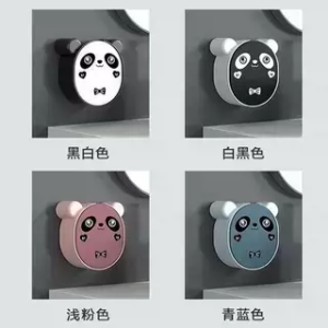 Drainage Soap Box Cover Dustproof Large Size Wall Mounted Panda Flip Cover Laundry Soap Box No Drilling Required Bathroom Storage