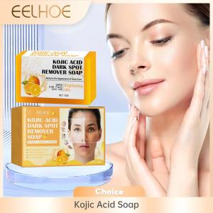 EELHOE | EELHOE Kojic Acid Soap Cleaning Even Skin Brightener Oil Control Nourishing Hydration Skin Care Natural Turmeric Soap 100g