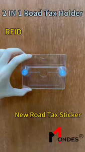 2025 Car / Lorry Roadtax Acrylic Holder 2 in 1 Cover with Screw Suction Cup