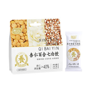 Baole Almond Lotus Root Seven White Beverage 245g Breakfast Meal Replacement Powder Beverage Individually Packaged