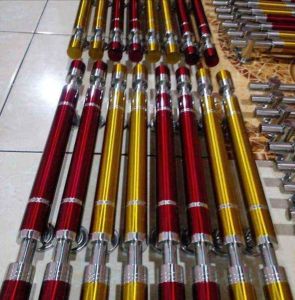 handle pintu rumah 4 gagang+ kunci model barbel terbaru bahan full setenlis dengan varian panjang 45cm 60cm 80cm