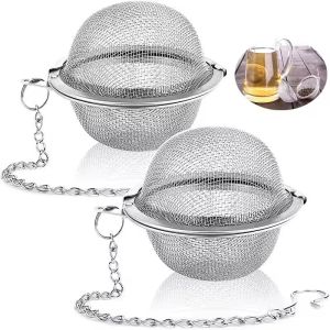 Multi-size Tea Ball - Stainless Steel Mesh Tea Strainer - Reusable  Teakettle Locking Tea Filter - Seasoning Filters Ball - Multifunction Herbal Spice Coffee Strainer Infuser Tools