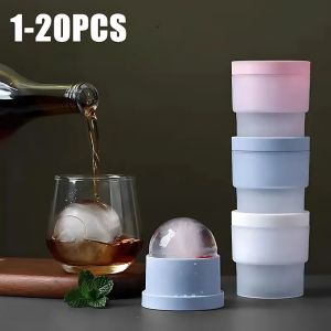 1/5/10/20PCS  Food Grade Round Large Sphere Ice Cube Trays Ice Making Mould Whiskey Silicone Ice Ball Maker Mold
