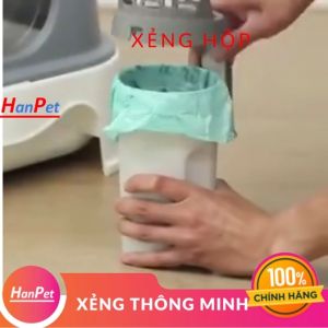 Xẻng xúc phân mèo thông minh kèm túi hốt- Xẻng hộp xúc cát mèo