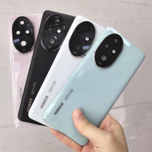 Back Glass Cover For HONOR 200 Pro/200Pro 5G ELP-NX9 Back Door Replacement Hard Battery CaseRear Housing Cover With Camera Lens