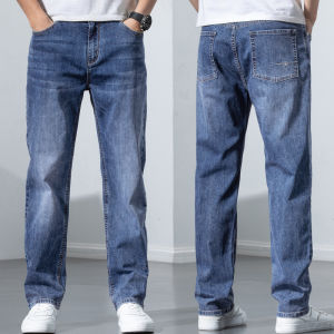 Quần Jeans Nam JEEP SPIRIT Ống Thẳng Rộng Mùa Xuân Thu Quần Thường Ngày Co Giãn Dài Cạp Cao Thời Trang Phong Cách Thành Phố