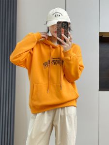 Áo Nỉ Cotton Dài Tay Nữ Mùa Xuân 2024 Thường Ngày Rộng Rãi Thoải Mái Phong Cách Hàn Quốc Áo Khoác Ngoài Giảm Tuổi